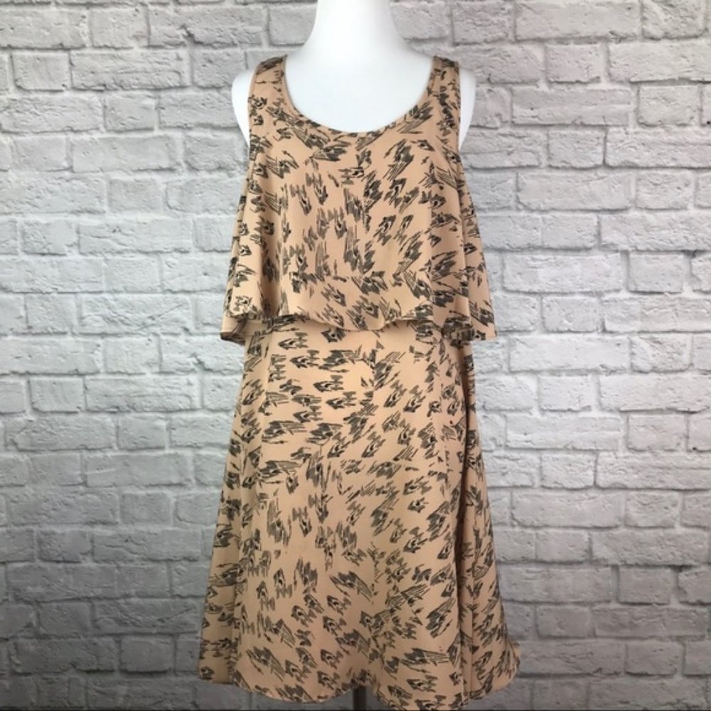 Bcbgeneration Dress Medium Ruffle Flutter Layered - image 1